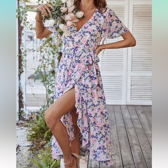 Pretty Garden Women Floral Boho Dress, Size Large - Picture 3 of 5